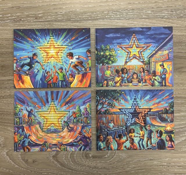 Teen Boy Party - Eclipse Card Panels/Card Panels