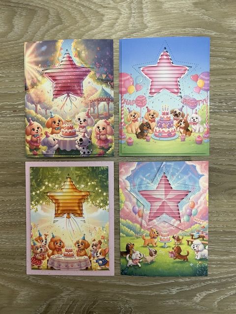 Girl Puppy Party - Eclipse Card Panels/Card Panels