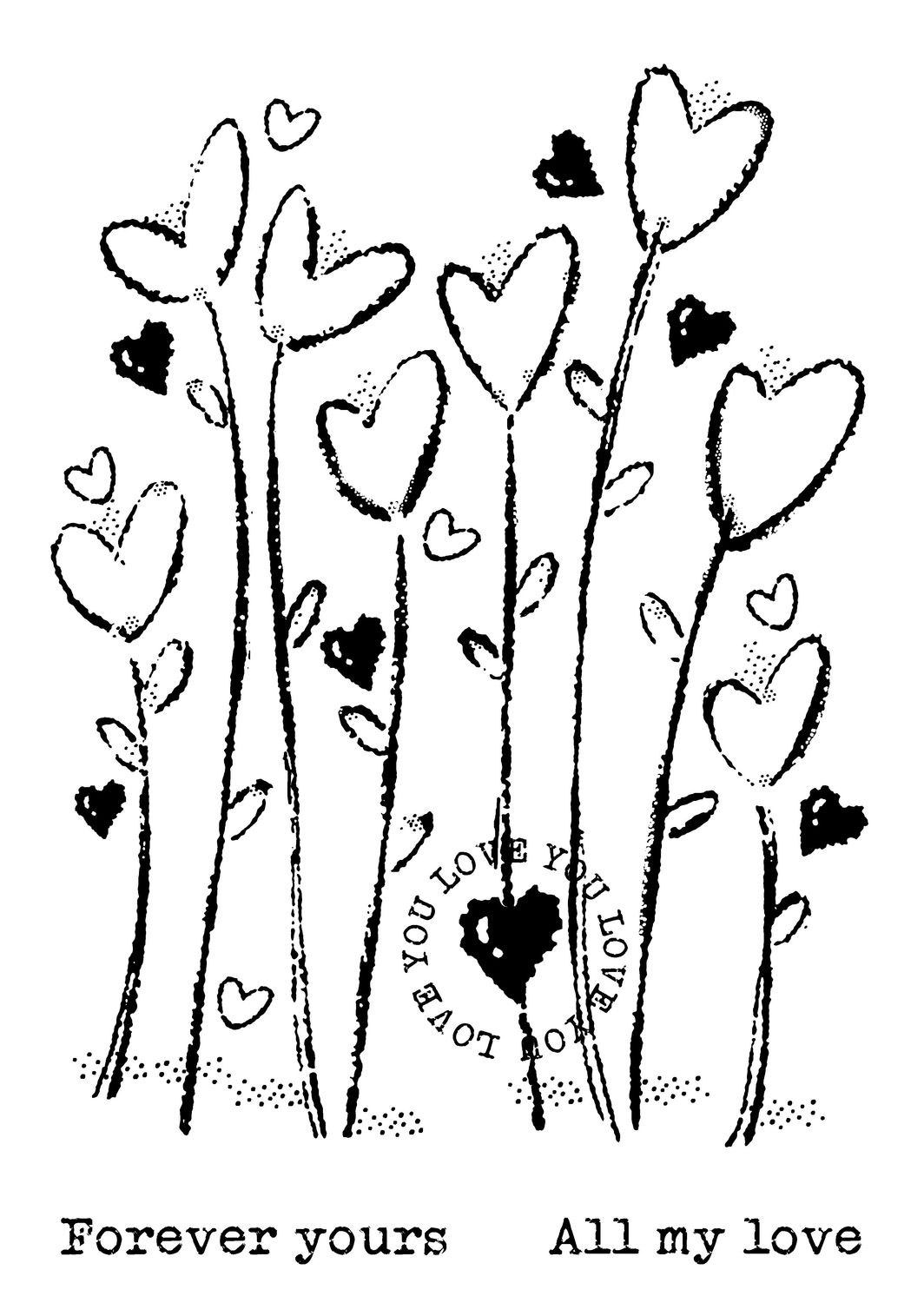 Wild Hearts - Clear Stamp Set