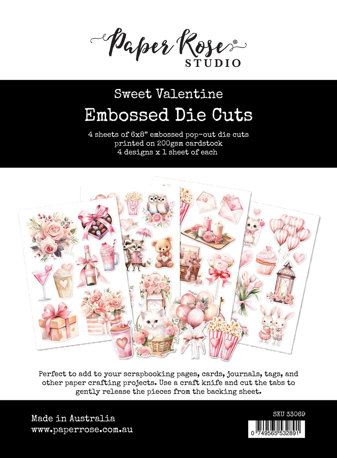 Embossed Die Cuts - Sweet Valentine Collection