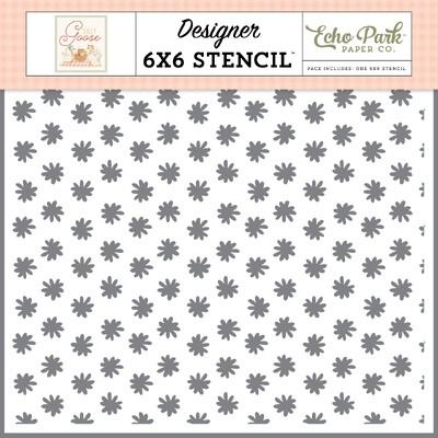 Stencil - Be Silly Flowers - Silly Goose Collection