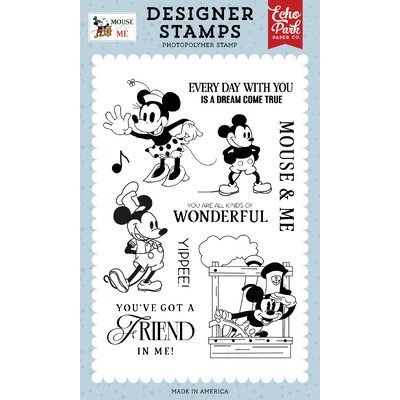 Clear Stamp Set - Vintage Mouse Sweetheart - Mouse and Me Collection