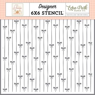 Stencil - Tied In A Bow - Silly Goose Collection