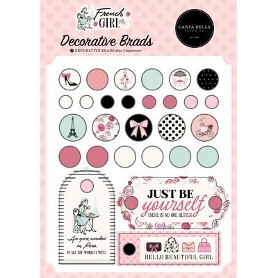 Decorative Brads - French Girl Collection