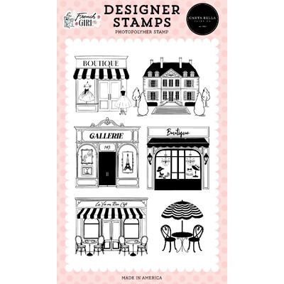 Clear Stamp Set - French Streets - French Girl Collection