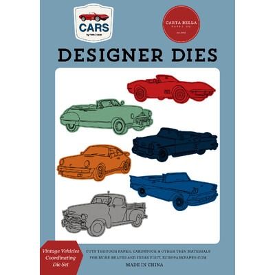 Coordinating Die Set - Vintage Vehicles - Cars Collection