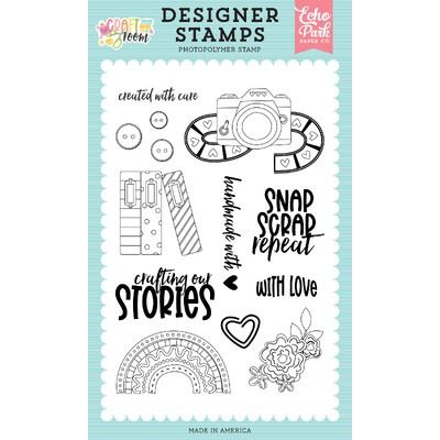 Clear Stamp Set - Created With Care - Craft Room Collection