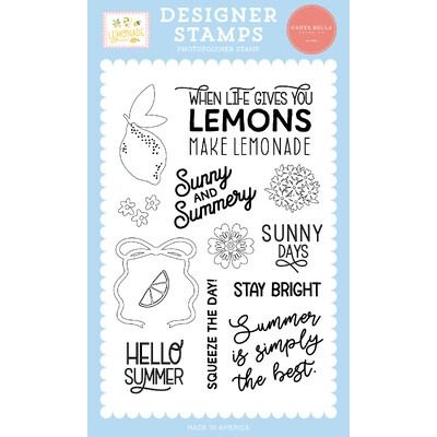 Clear Stamp Set - Squeeze The Day - Lemonade Collection