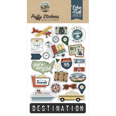Puffy Stickers - It's Time to Travel Collection
