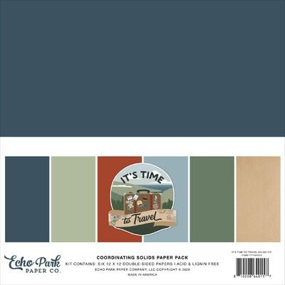 12x12 Solids Kit - It's Time to Travel
