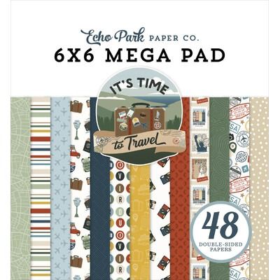 6x6 Mega Paper Pad - It's Time to Travel Collection
