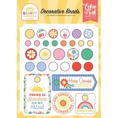 Decorative Brads - Our Groovy Summer Collection
