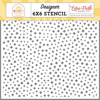 Stencil - Dazzling Diamonds - Our Groovy Summer Collection