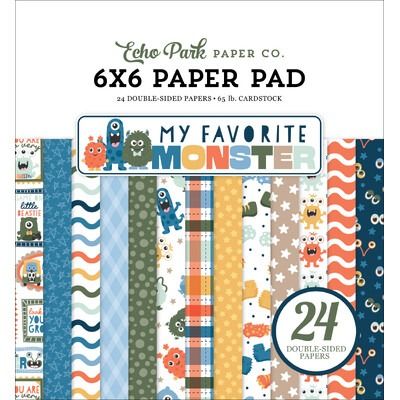 6x6 Paper Pad - My Favorite Monster Collection