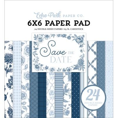 6x6 Paper Pad - Save The Date Collection