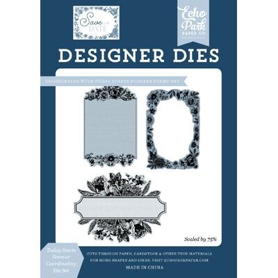 Coordinating Die Set - Today Starts Forever - Save The Date Collection