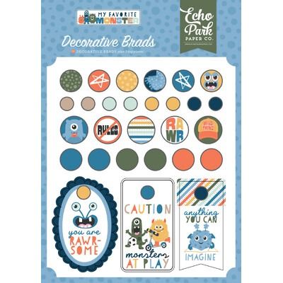 Decorative Brads - My Favorite Monster Collection