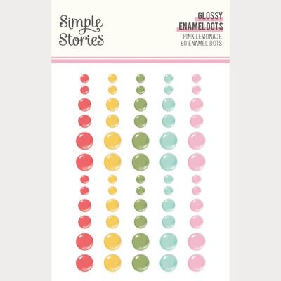 Glossy Enamel Dots - Pink Lemonade Collection