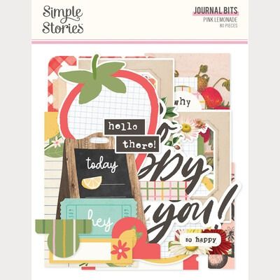 Journal Bits &amp; Pieces - Pink Lemonade Collection