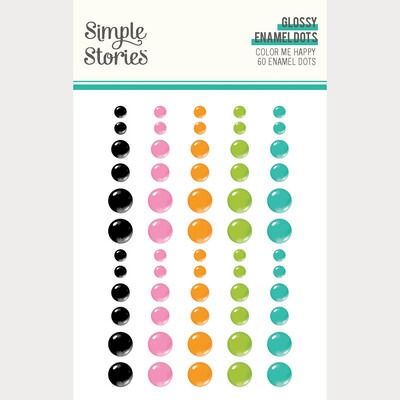 Glossy Enamel Dots - Color Me Happy Collection