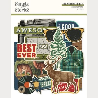 Chipboard Pieces - Rustic Legend Collection