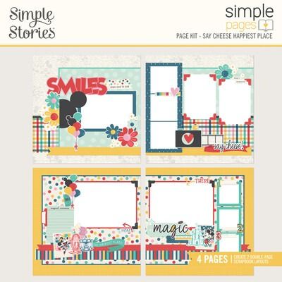 Simple Pages Page Kit - Say Cheese Happiest Place Collection