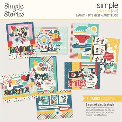 Simple Cards Card Kit - Say Cheese Happiest Place Collection