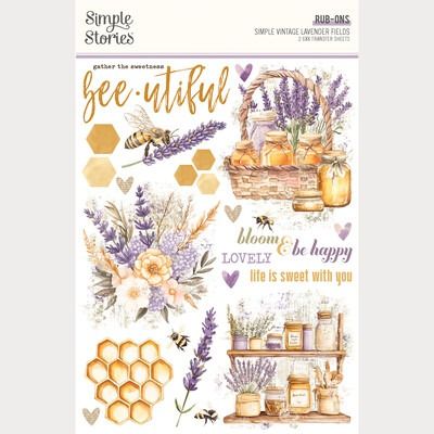 Rub ons - Simple Vintage Lavender Fields Collection