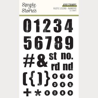 Clear Stamp Set - Numbers - Rustic Legend Collection