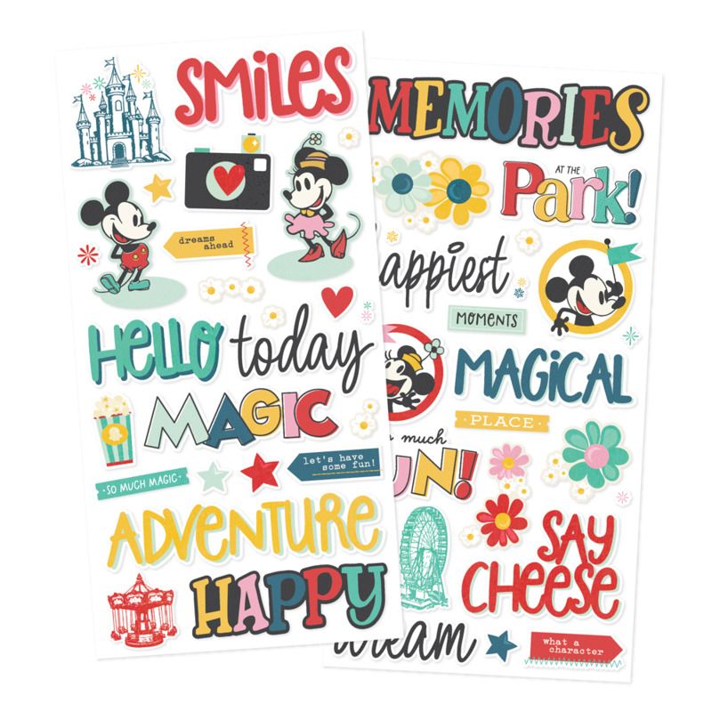 Foam Stickers - Say Cheese Happiest Place Collection