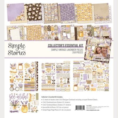 12x12 Collector's Essential Kit - Simple Vintage Lavender Fields Collection