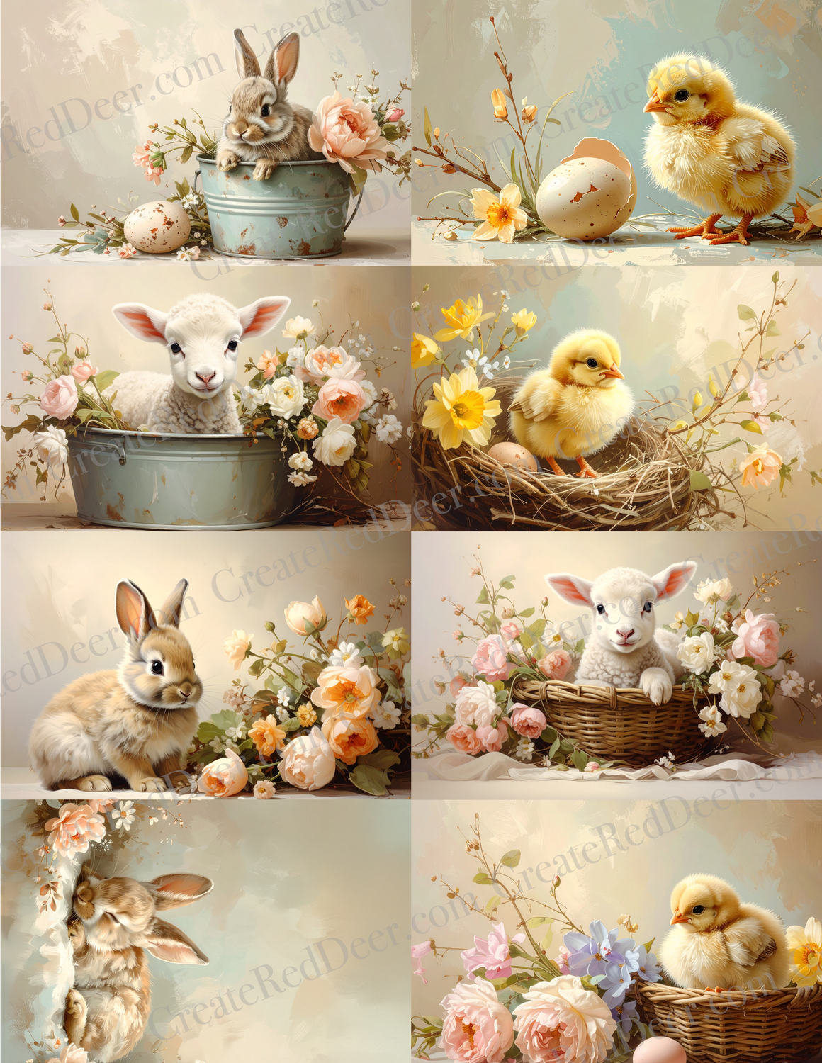 Project Panels - 4.25x2.75" - Easter Babies Collection