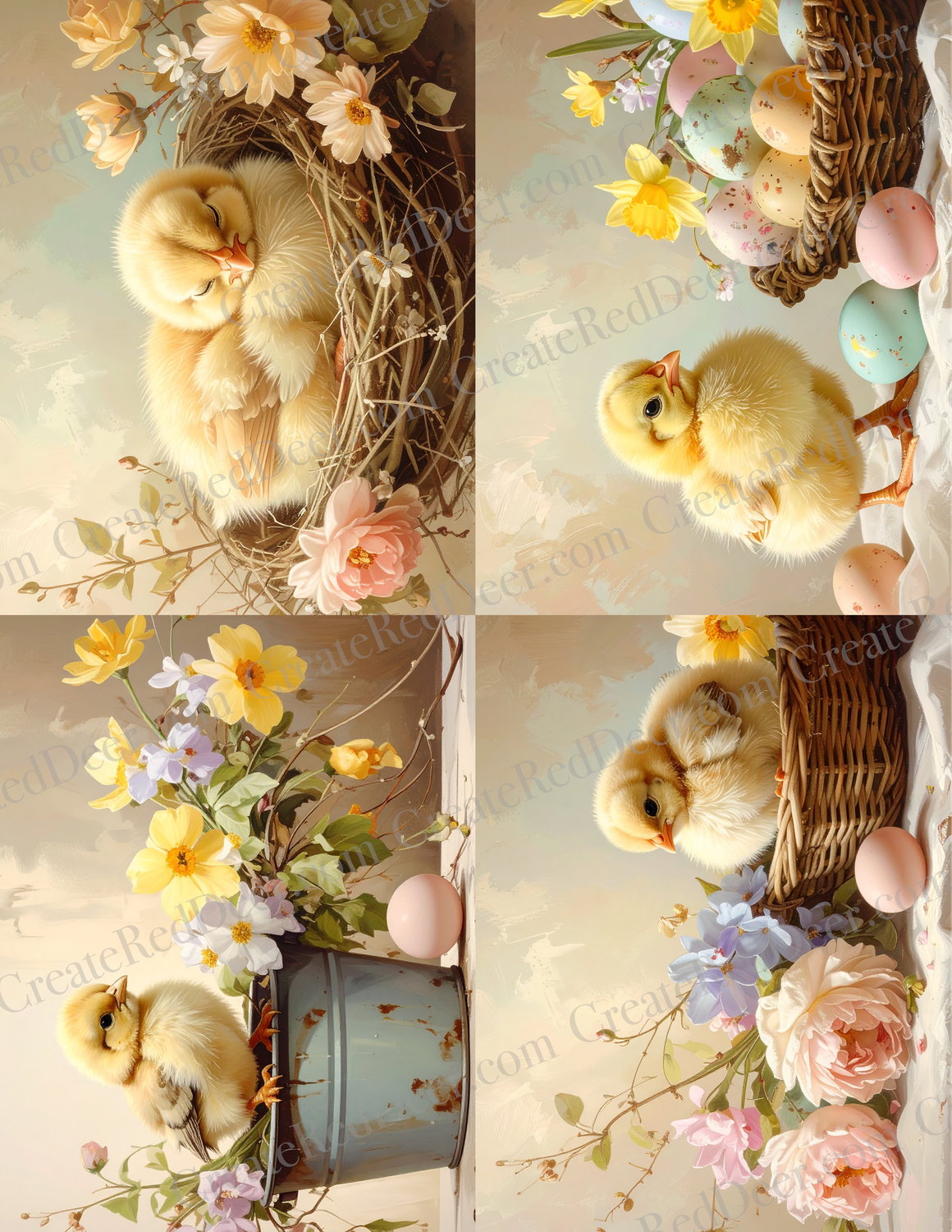 A2 Project Panels - Easter Babies Collection