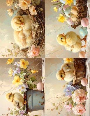 A2 Project Panels - Easter Babies Collection