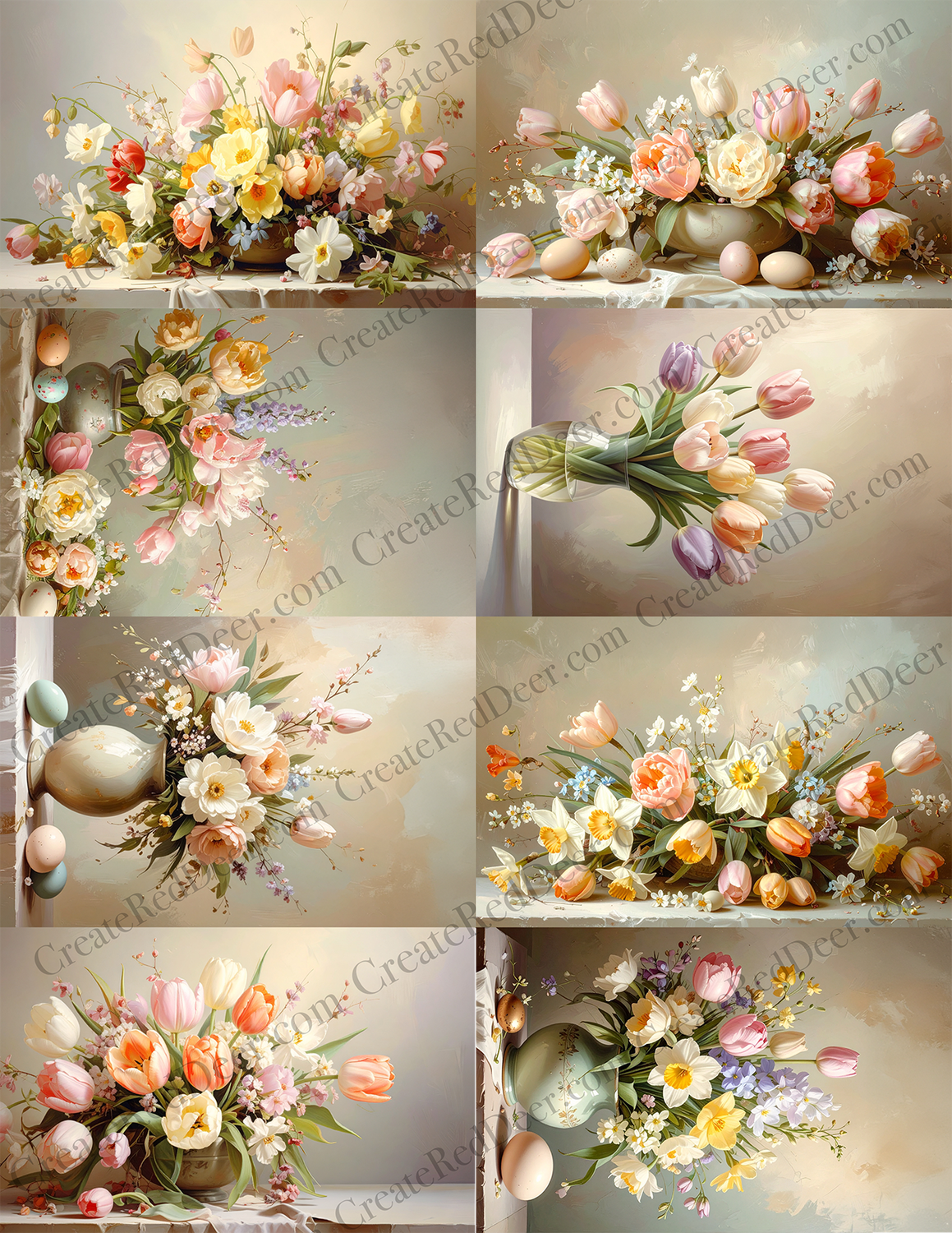 Project Panels - 4.25x2.75" - Easter Florals Collection