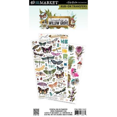 Essential - Rub-on Transfer Set - Curiosities In Willow Grove Collection