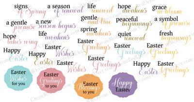 Sentiment Ephemera - Easter Collection