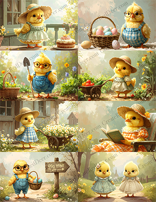 Project Panels - 2 Sheets - Adorable Easter Collection