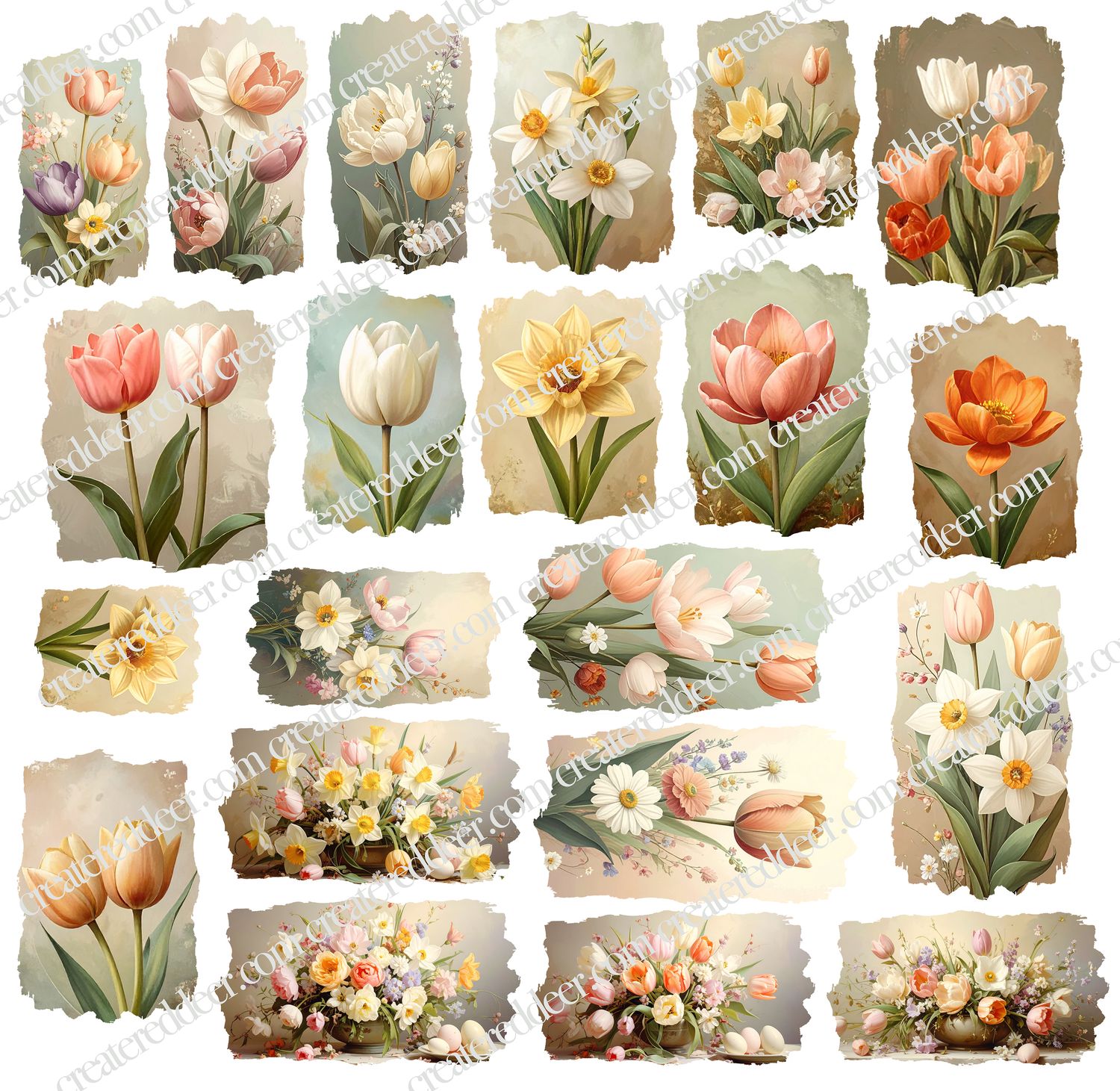 Floral Ephemera 1 - Easter Florals Collection