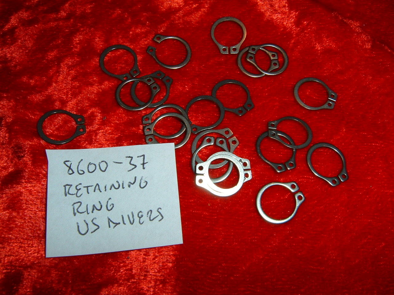 US Divers NOS retaining ring for second stage purge button # 8600-37