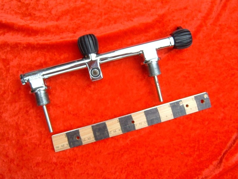 US Divers Aqua Lung USED solid bar manifold