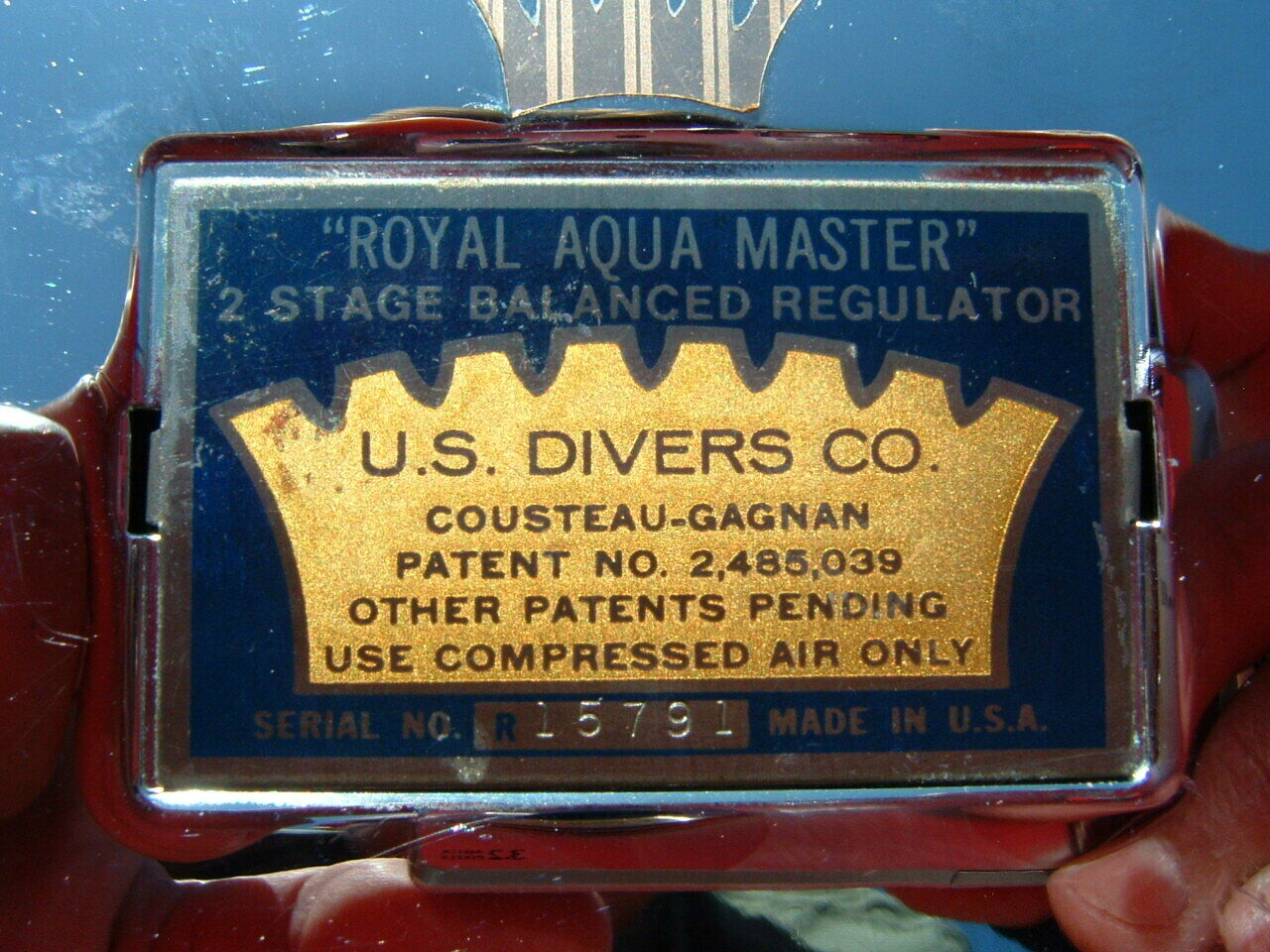 US Divers Royal Aquamaster USED barn fresh with nearly perfect chrome!