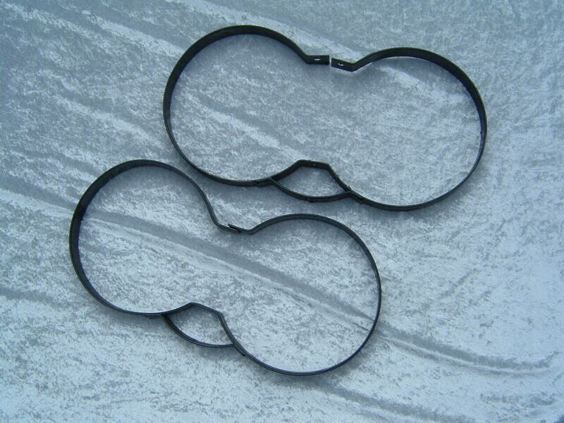 Vintage steel bands for 7.2 inch tank IE AL80 cf tanks