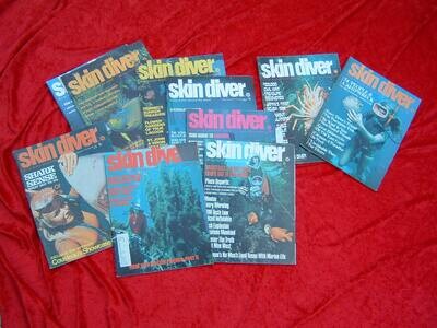 Lot of Skin Diver 1972 magazines