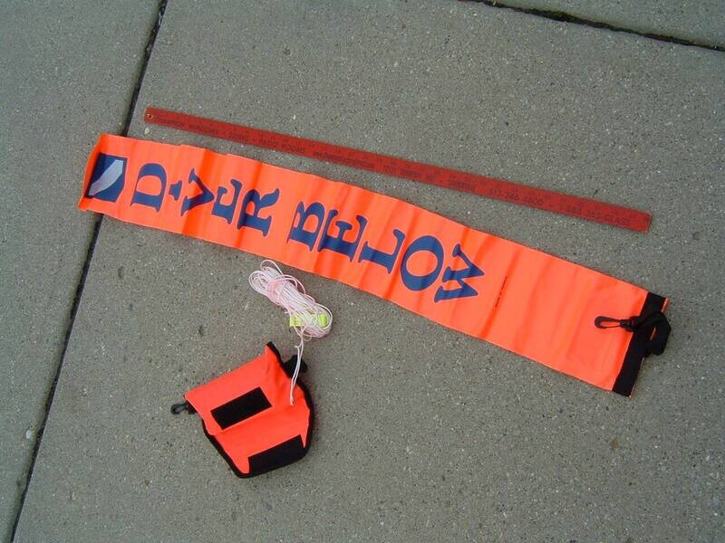 Diver Below marker buoy float sausage