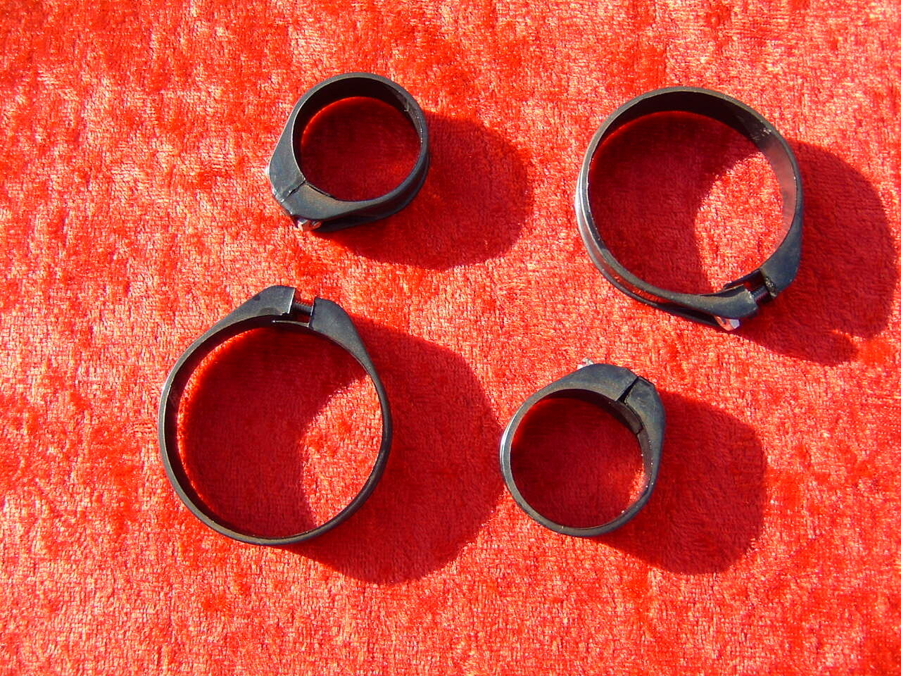 USED US Divers style hose clamps 1967 through 1974