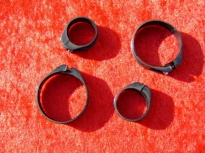 USED US Divers style hose clamps 1967 through 1974