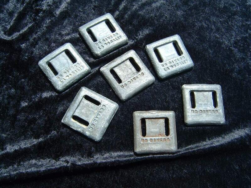 US Divers one pound weights 7 weights