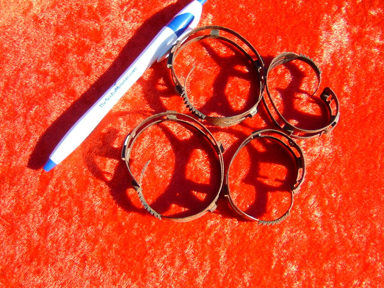 Used pre 1959 Tinnerman hose clamps