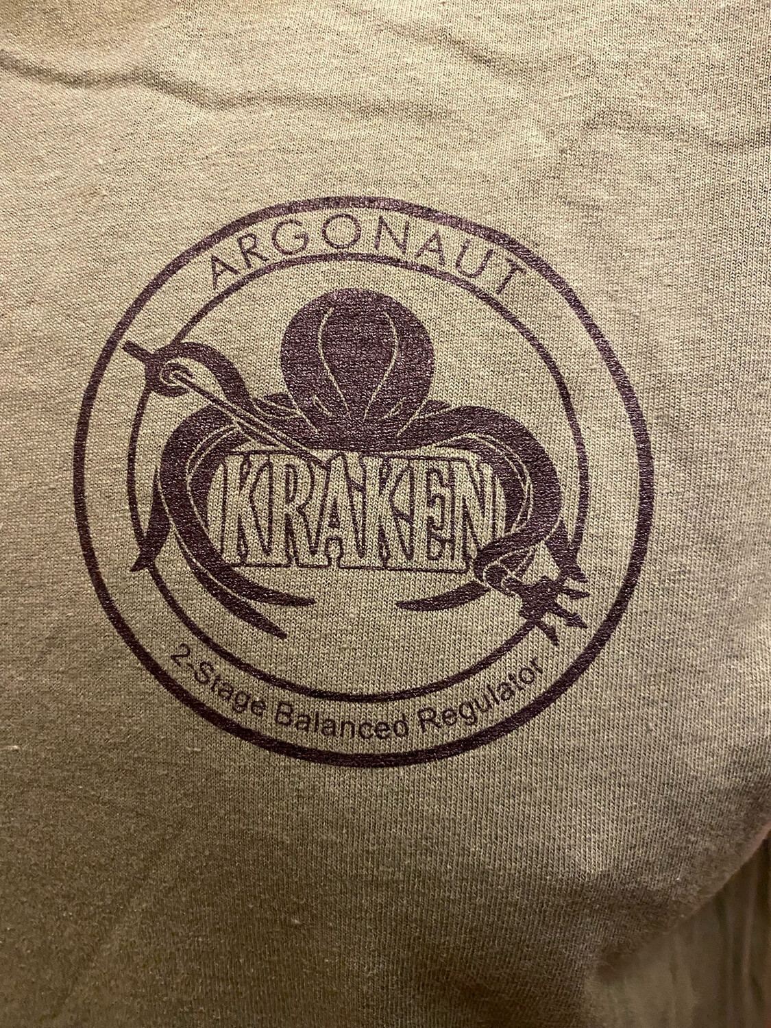 Argonaut Kraken T Shirt XXXL MILITARY GREEN